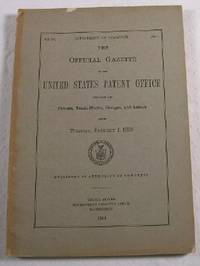 Bild des Verkufers fr The Official Gazette of the United States Patent Office. Vol. 378, No. 1 - January 1, 1929 zum Verkauf von Resource Books, LLC