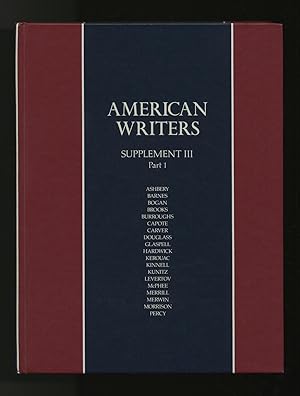 Imagen del vendedor de American Writers: A Collection of Literary Biographies: Supplement III, Part 1, John Ashbery to Walker Percy a la venta por Between the Covers-Rare Books, Inc. ABAA