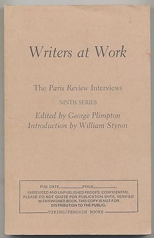 Bild des Verkufers fr Writers at Work: The Paris Review Interviews: Ninth Series zum Verkauf von Between the Covers-Rare Books, Inc. ABAA