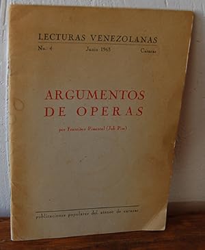 Bild des Verkufers fr LECTURAS VENEZOLANAS. N 4 ARGUMENTOS DE PERAS zum Verkauf von EL RINCN ESCRITO