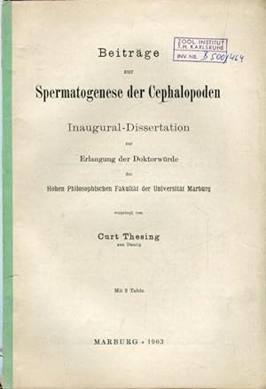 Beiträge zur Spermatogenese der Cephalopoden.