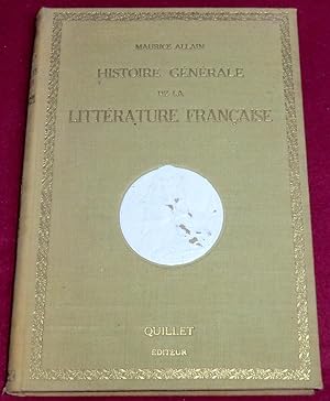 Seller image for HISTOIRE GENERALE de LA LITTERATURE FRANCAISE for sale by LE BOUQUINISTE