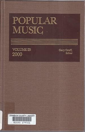 Seller image for Popular Music: An Annotated Index Of American Popular Songs Volume 25 2000 for sale by Jonathan Grobe Books