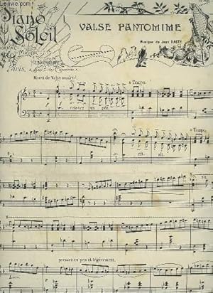 Imagen del vendedor de PIANO SOLEIL - N7 DU 18 AOUT 1901 : VALSE PANTOMIME + MESSAGE D'AMOUR + FEUILLET D'ALBUM. a la venta por Le-Livre