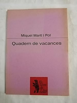 Immagine del venditore per QUADERN DE VACANCES venduto da Gibbon Libreria