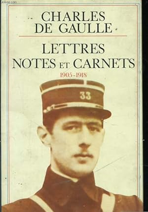 Bild des Verkufers fr LETTRES, NOTES ET CARNETS: 1905-1918 zum Verkauf von Le-Livre