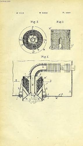 Image du vendeur pour XIX, CHIRURGIE, MEDECINE, HYGIENE, SALUBRITE, SECURITE, 4, PROCEDE DE DESINFECTION, 1re ADDITION AU BREVET D'INVENTION N 400-393, OFFICE NATIONAL DE LA PROPRIETE INDUSTRIELLE mis en vente par Le-Livre