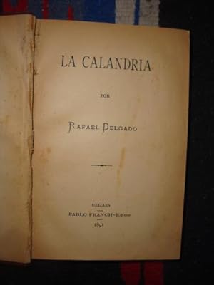 Imagen del vendedor de La Calandra a la venta por Libros del cuervo