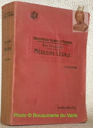 Imagen del vendedor de Prcis de mdecine lgale. Troisime dition, entirement revise. Avec 139 figures noires et colories dans le texte et 2 planches colories. Bibliothque du Doctorat en Mdecine. a la venta por Bouquinerie du Varis