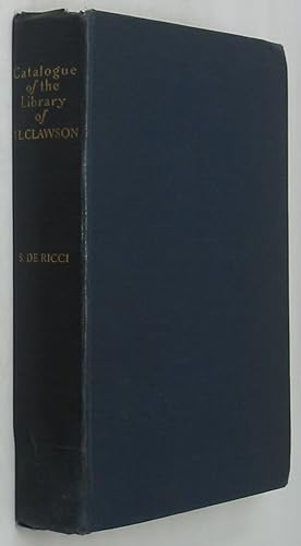 A Catalogue of Early English Books in the Library of John L. Clawson, Buffalo