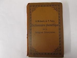 Imagen del vendedor de Dictionnaire phonetique de la langue francaise. Complement necessaire de tout dictionnaire francais. (= Bibliothek phonetischer W rterbücher, Bd.1). a la venta por Goldstone Rare Books