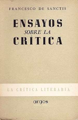 Seller image for Ensayos sobre la crtica for sale by Antiquariat Immanuel, Einzelhandel