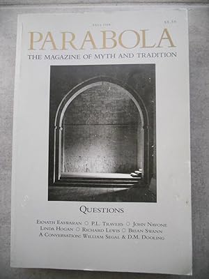 Immagine del venditore per Parabola - Myth and the quest for meaning - Volume XIII, number 3 - Questions venduto da Frederic Delbos