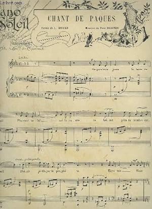 Seller image for PIANO SOLEIL - N13 DU 31 MARS 1901 : CHANT DE PACQUES + JOYEUSE AUBADE + COMMUNION. for sale by Le-Livre