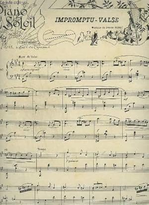 Seller image for PIANO SOLEIL - N16 DU 21 AVRIL 1901 : IMPROMPTU VALSE + MISS ELLEN. for sale by Le-Livre