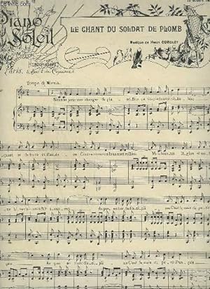 Seller image for PIANO SOLEIL - N16 DU 20 OCTOBRE 1901 : LE CHANT DU SOLDAT DE PLOMB + ROMANCE APPASSIONATA + CHANSON D'ARCHERS. for sale by Le-Livre