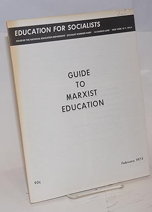 Imagen del vendedor de Guide to Marxist Education a la venta por Bolerium Books Inc.
