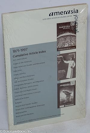 Seller image for Amerasia journal: 1971-1997 cumulative article index for sale by Bolerium Books Inc.