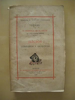 Seller image for JUICIOS LITERARIOS Y ARTISTICOS for sale by LIBRERIA TORMOS