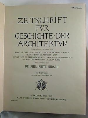 Zeitschrift für Geschichte der Architektur. - Jg. 2 (Okt. 1908 - Sept. 1909)