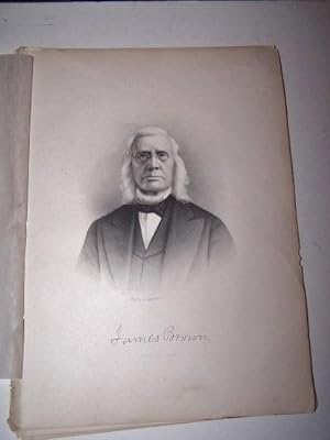 Bild des Verkufers fr JAMES BROWN [Steel Engraved Portrait] zum Verkauf von Antiquarian Bookshop