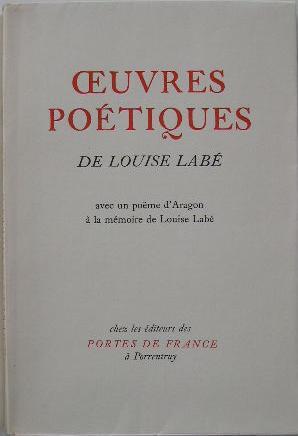 Image du vendeur pour Oeuvres potiques de Louise Lab mis en vente par Librairie les mains dans les poches