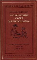 Wallensteins Lager - die Piccolomini.