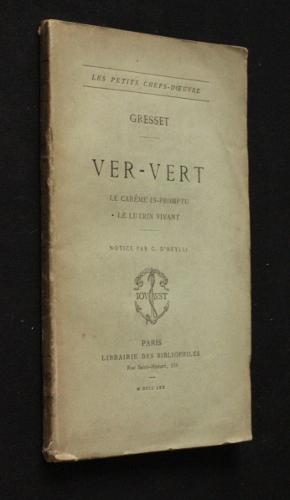 Seller image for Ver-Vert - le car�me in-promptu - Le lutrin vivant for sale by Abraxas-libris