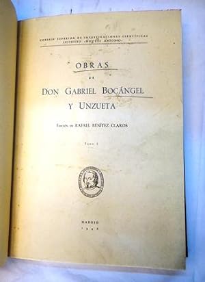 Imagen del vendedor de OBRAS DE DON GABRIEL BOCANGEL Y UNZUETA (DOS TOMOS) a la venta por Libros Tresvegas