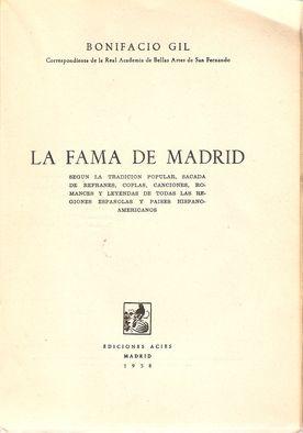 Imagen del vendedor de LA FAMA DE MADRID a la venta por Palabras & Cosas