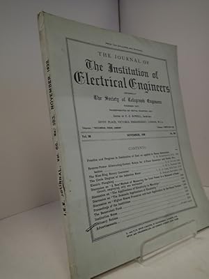 Imagen del vendedor de The Journal of the Institution of Electrical Engineers; Vol 66, No 383; November 1928 a la venta por YattonBookShop PBFA