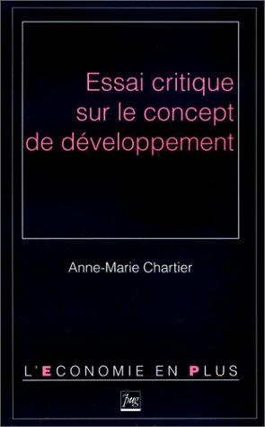 Essai critique sur le concept de développement