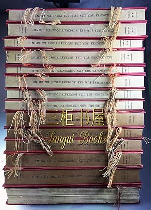 Recherches Sur Les Superstitions En Chine. Volumes 1-14. Vols. I-XIV