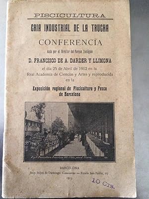 Imagen del vendedor de Cria Industrial De La Trucha a la venta por Reus, Paris, Londres