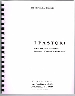 Image du vendeur pour I PASTORI, Lirica per canto e pianoforte, Poesia di Gabriele d'Annuzio, (dia Sogni di terre lontane) - Reprint/Print-On-Demand mis en vente par SUNSET BOOKS