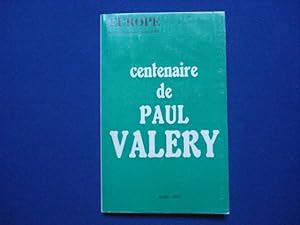 Europe Centenaire de Paul Valery No 507 juillet 1971