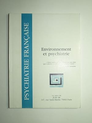 Image du vendeur pour Environnement et psychiatrie. mis en vente par Librairie Aubry