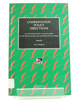 Imagen del vendedor de CONSERVATION POLICY DIRECTIONS a la venta por Stella & Rose's Books, PBFA