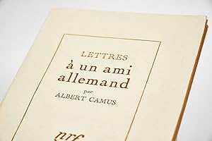 Image du vendeur pour Lettres  un ami allemand mis en vente par Librairie Le Feu Follet