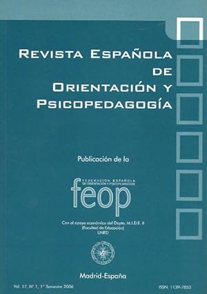 Seller image for REVISTA ESPAOLA DE ORIENTACIN Y PSICOPEDAGOGA. Vol. 17. N 1. for sale by angeles sancha libros