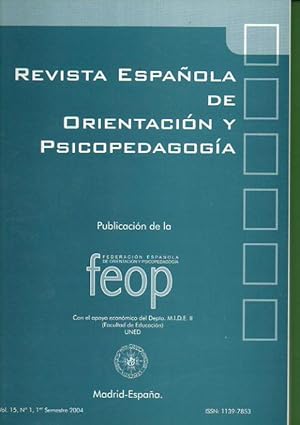 Seller image for REVISTA ESPAOLA DE ORIENTACIN Y PSICOPEDAGOGA. Vol. 15. N .1 for sale by angeles sancha libros