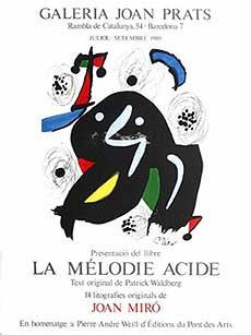 Poster for the exhibition of  La Mélodie Acide .