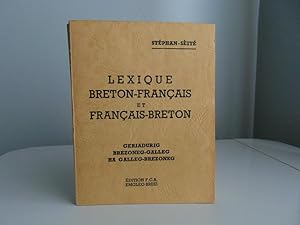 Image du vendeur pour Lexique breton-franais et franais-breton mis en vente par Bidonlivre