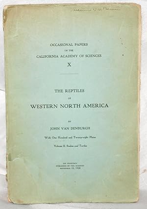 The reptiles of western North America, an account of the species known to inhabit California and ...