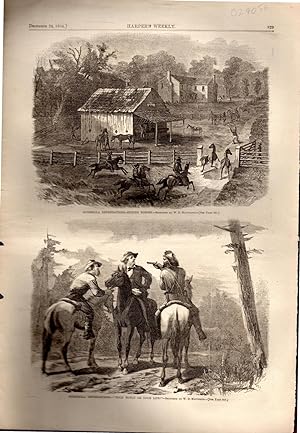 Seller image for ENGRAVING: "Guerilla Depredations".engravings from Harper's Weekly, December 24, 1864 for sale by Dorley House Books, Inc.
