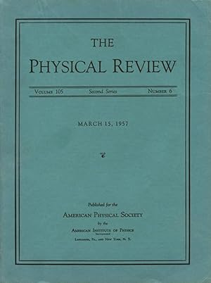 Report on Long-Lived K0 Mesons in Physical Review 105, March 15, 1957, pp. 1925 - 1927