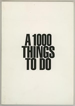 Image du vendeur pour A 1000 things to do. mis en vente par Dieter Eckert