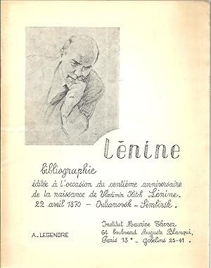 Lénine, bibliographie éditée à l'occasion du centième anniversaire