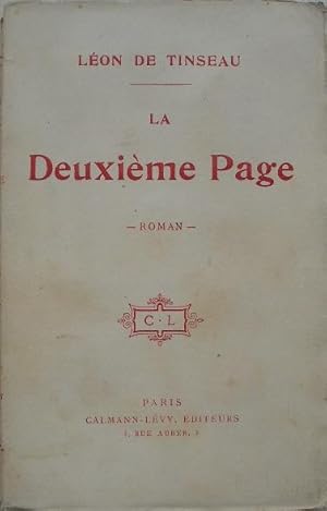 Seller image for La deuxime page. for sale by Librairie les mains dans les poches