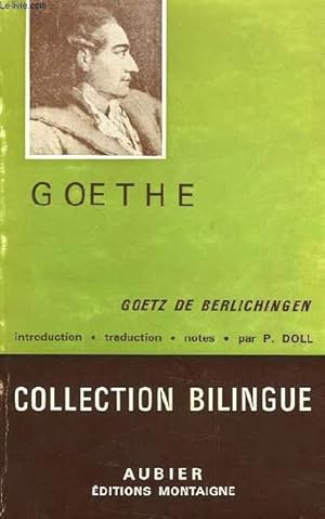 Image du vendeur pour GOETZ DE BERLICHINGEN mis en vente par Le-Livre